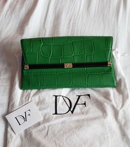Diane Von Furstenberg 440 Envelope Croc Clutch
